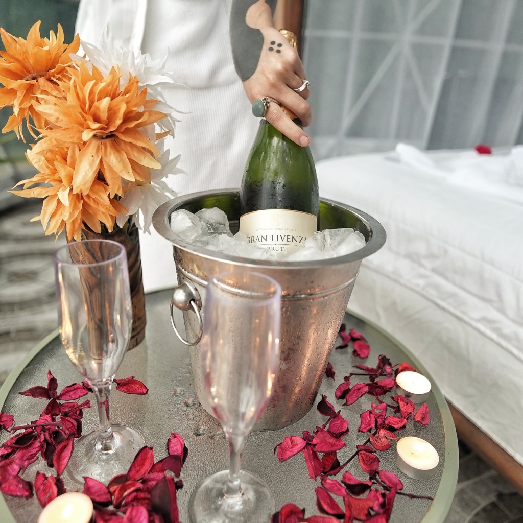 Champagne o Vino – Domos Mirador