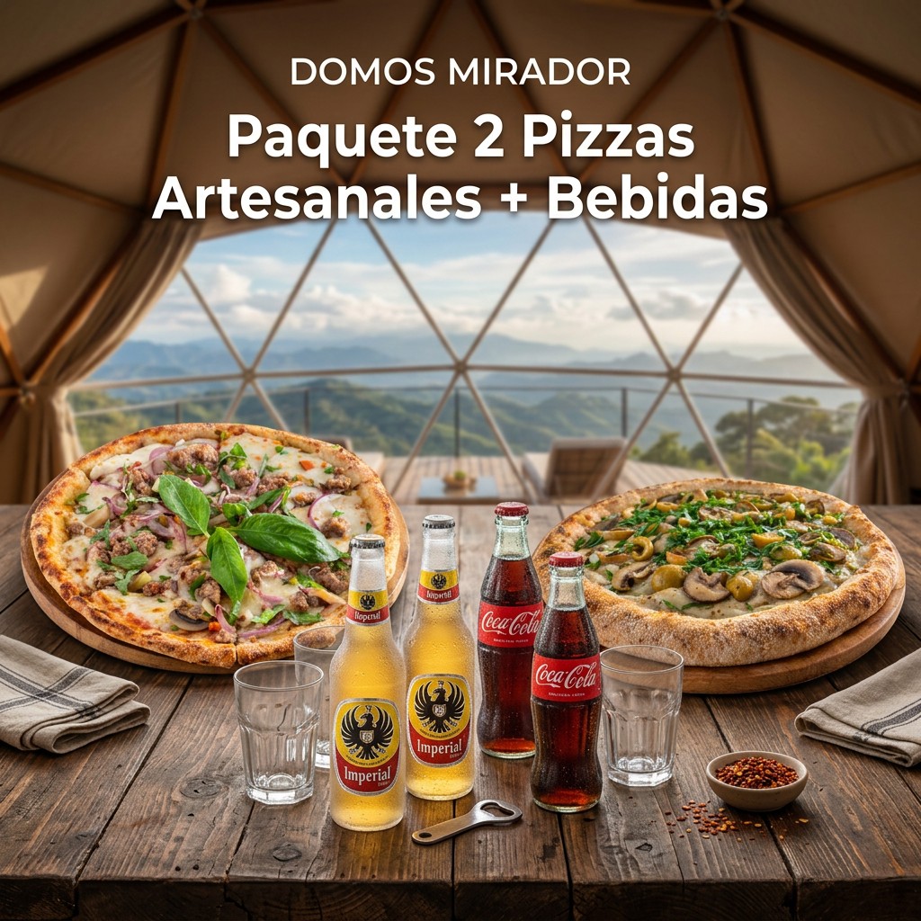 Paquete 2 Pizzas + Bebidas