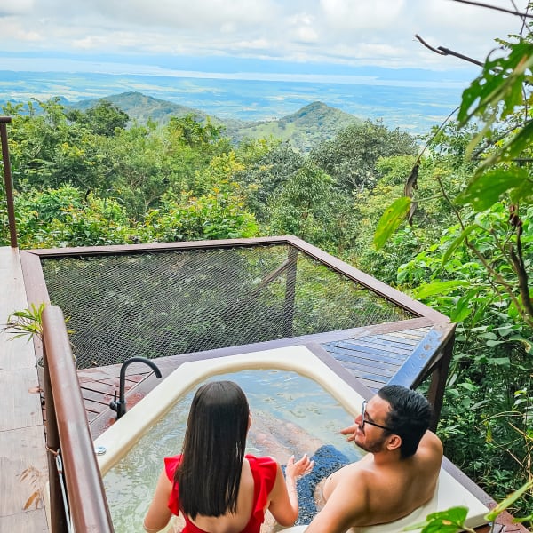 Jacuzzi del domo rústico